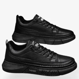 Heren Sneakers Casual Donkergroen Zwart