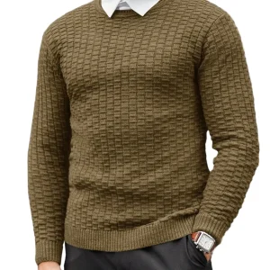 Heren Trui Jacquarddesign Modern Voor Casual En Formele Gelegenheden