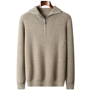 Heren Trui Met Halve Zip Casual