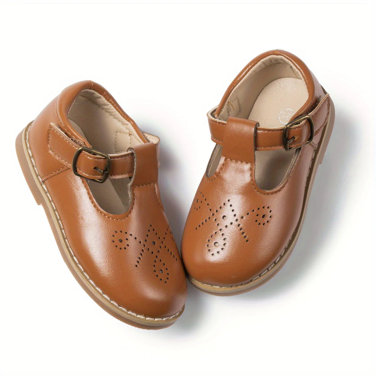 Meisjes Schoenen Platte Vintage Casual met Antislip Zool en Verstelbaar Bandje - Afbeelding 8