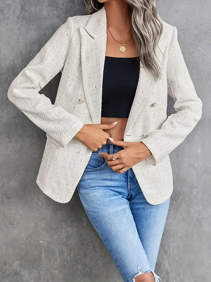 Dames Blazer Elegante Snit van Tweed - Afbeelding 3