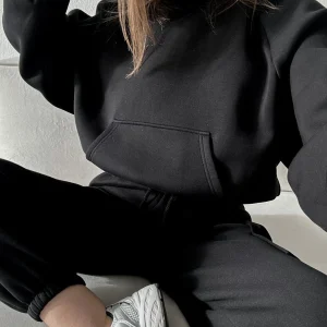 Dames Trainingspak Modern Katoen Comfortabel Met Elastische Tailleband