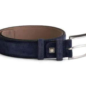Riem suede blauw