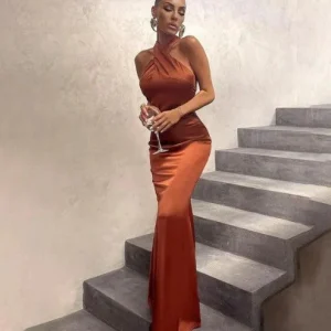 Dames Maxi Jurk Elegante Lange Zomerjurk