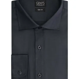 Slimfit bamboe grijs