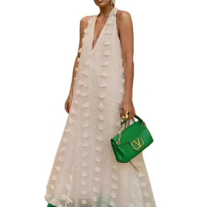 Vrouwen Maxi Jurk Halter Bloemenprint