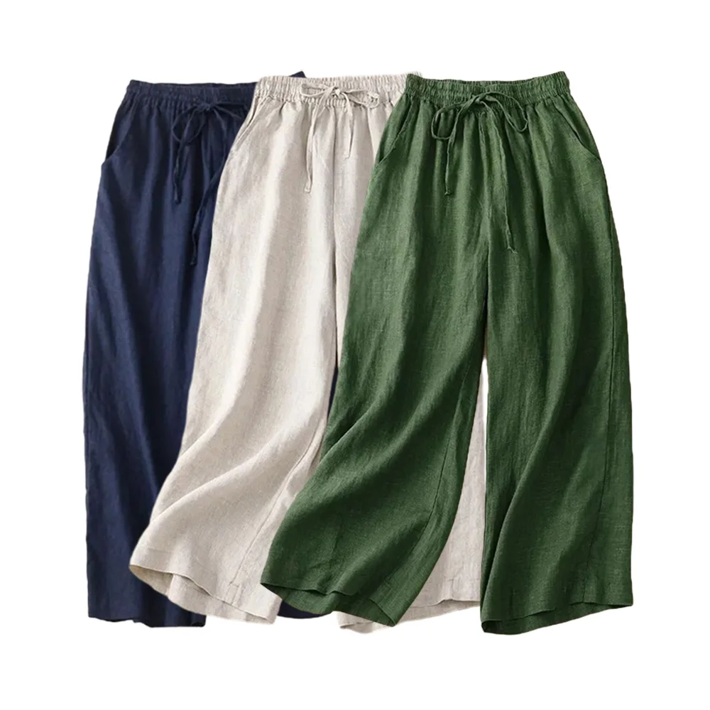 Vrouwen Wijde Pantalon Hoog Taille - Afbeelding 2