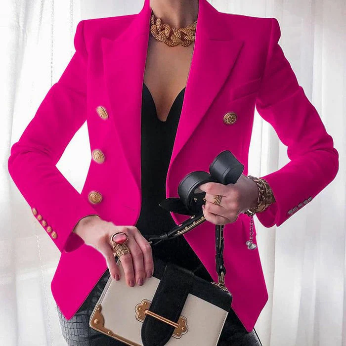 Blazer Dames Getailleerd Luxe Stof voor Professionele en Casual Gelegenheden - Afbeelding 6