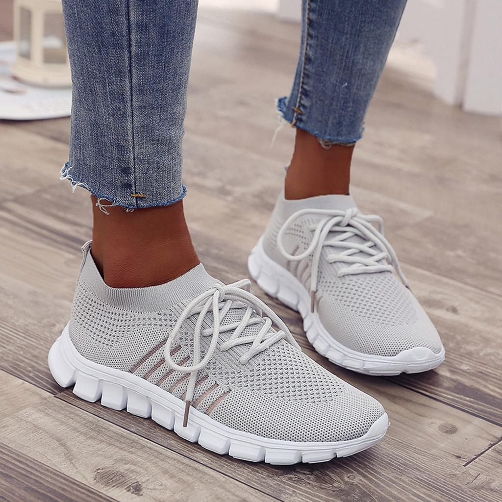 Dames Sneakers Comfortabel Orthopedisch Design Ademend Textiel - Afbeelding 6