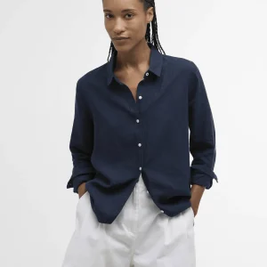 Linnen Blouse | Navy