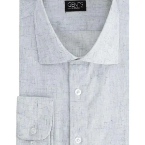 Overhemd linnenmix lichtgroen