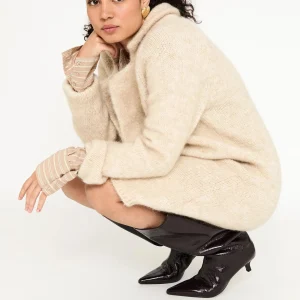 Wollen vest | Mabel | Sand Solid