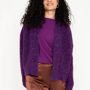 Wollen Vest | Michelle | Dark Purple Solid